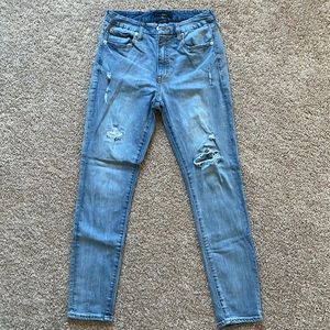 Aero high rise curvy jeans with rips size 10